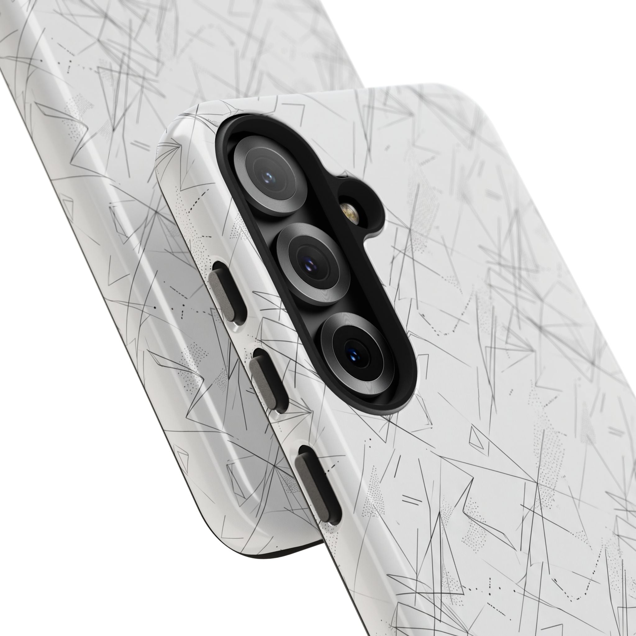 Marble Scratch Pattern Tough Phone Case — Protective iPhone Cover