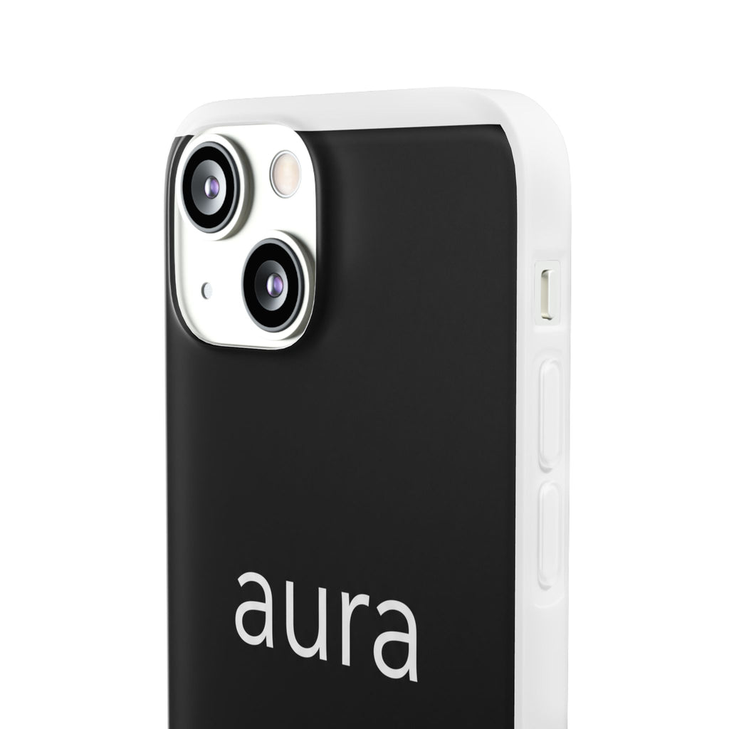 Aura Black Minimalist Phone Case