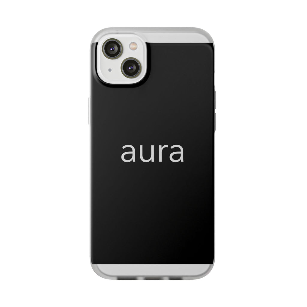 Aura Black Minimalist Phone Case