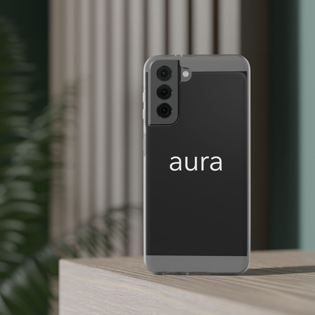 Aura Black Minimalist Phone Case