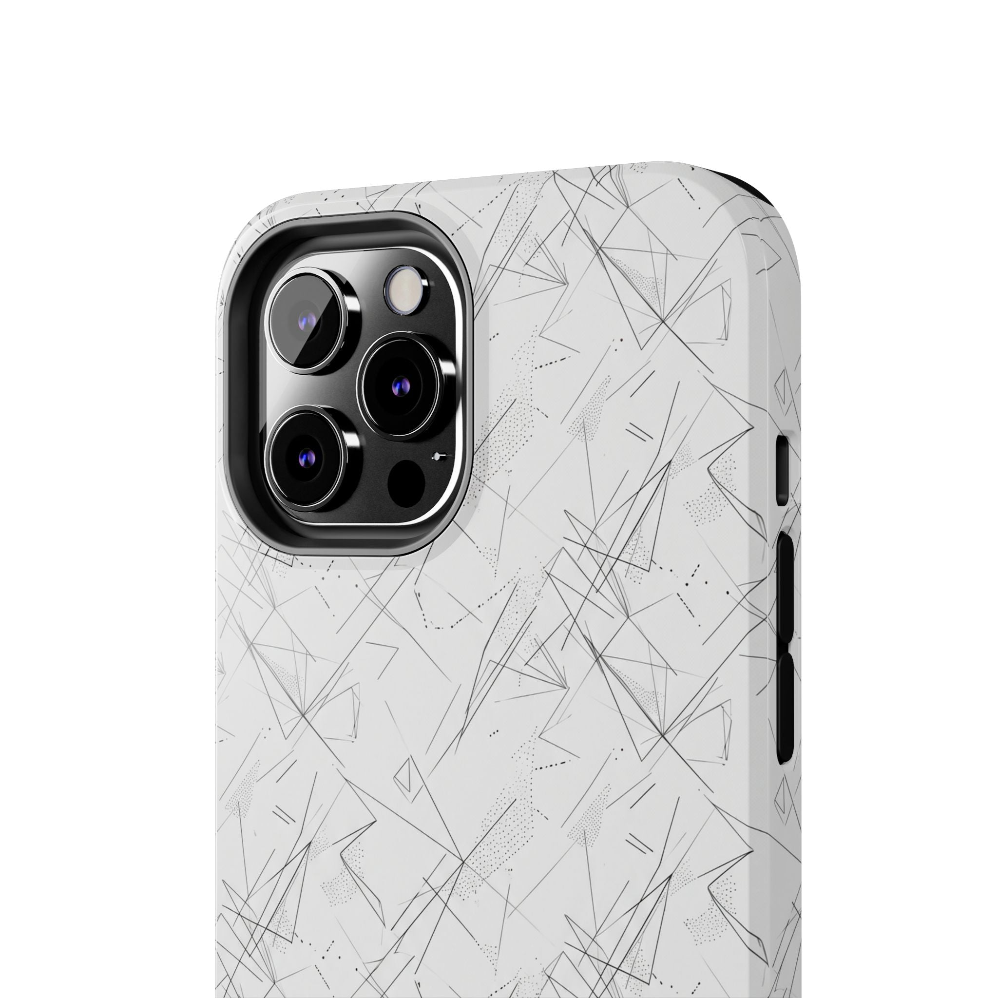 Marble Scratch Pattern Tough Phone Case — Protective iPhone Cover