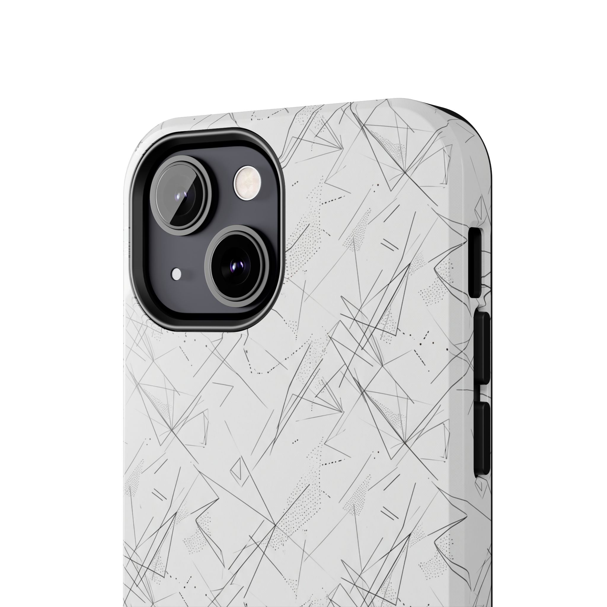 Marble Scratch Pattern Tough Phone Case — Protective iPhone Cover