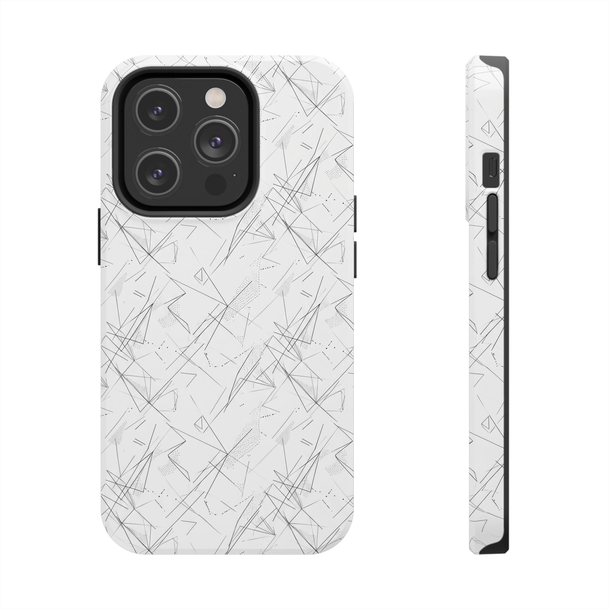 Marble Scratch Pattern Tough Phone Case — Protective iPhone Cover