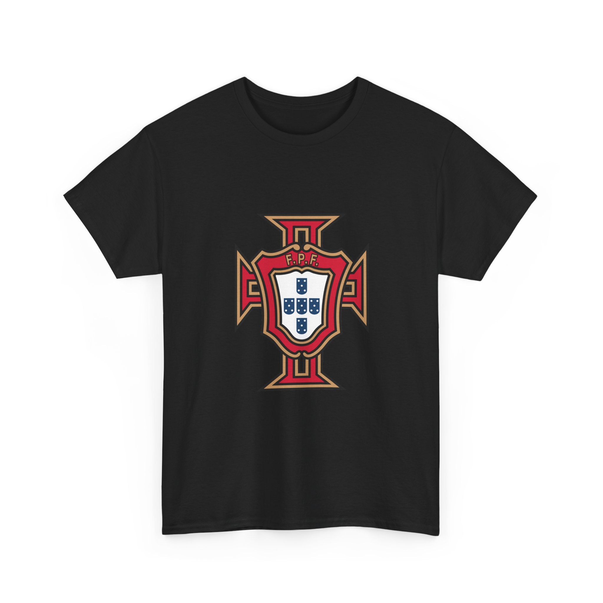 Portugal Cross Emblem T‑Shirt — Portuguese Shield Crest Tee