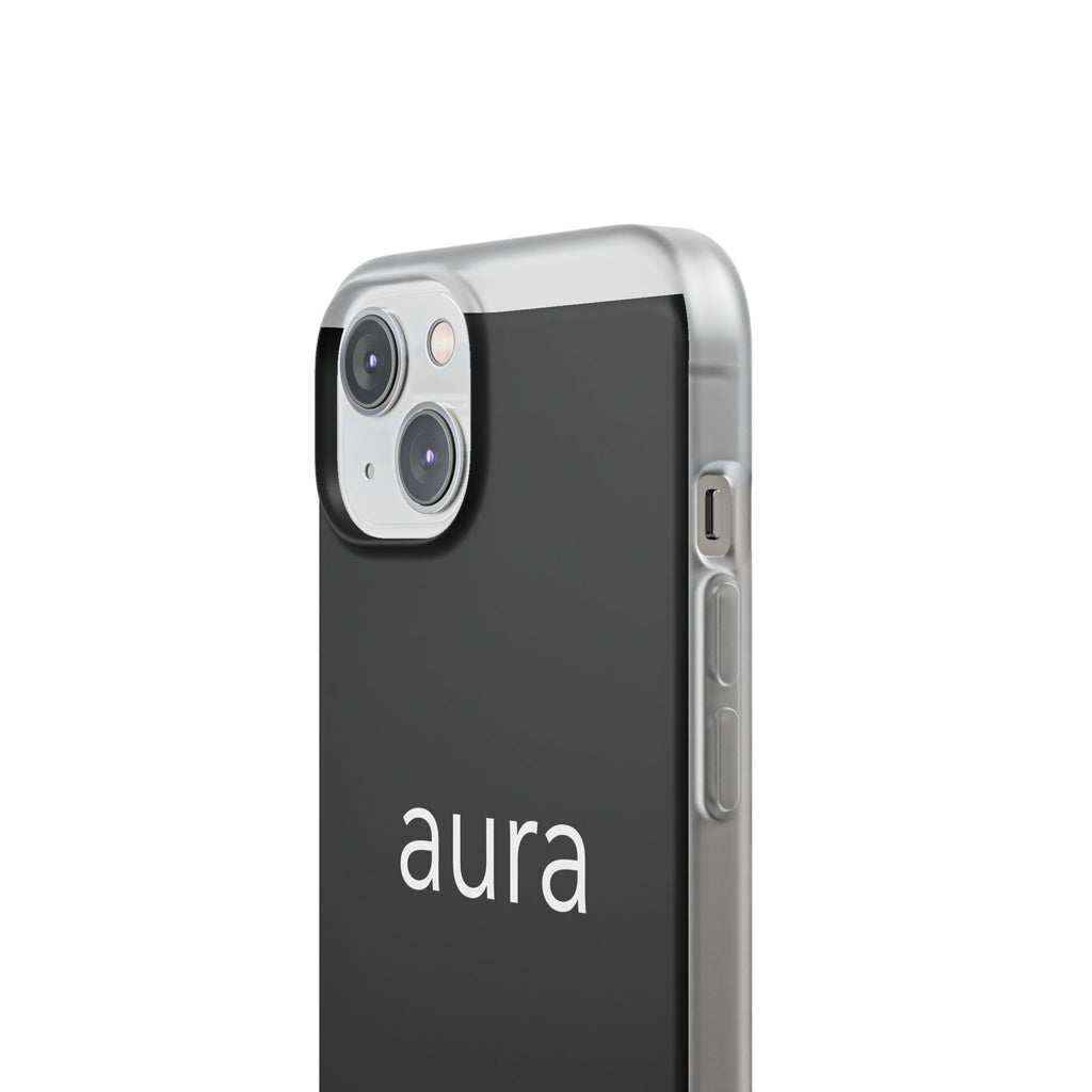 Aura Black Minimalist Phone Case