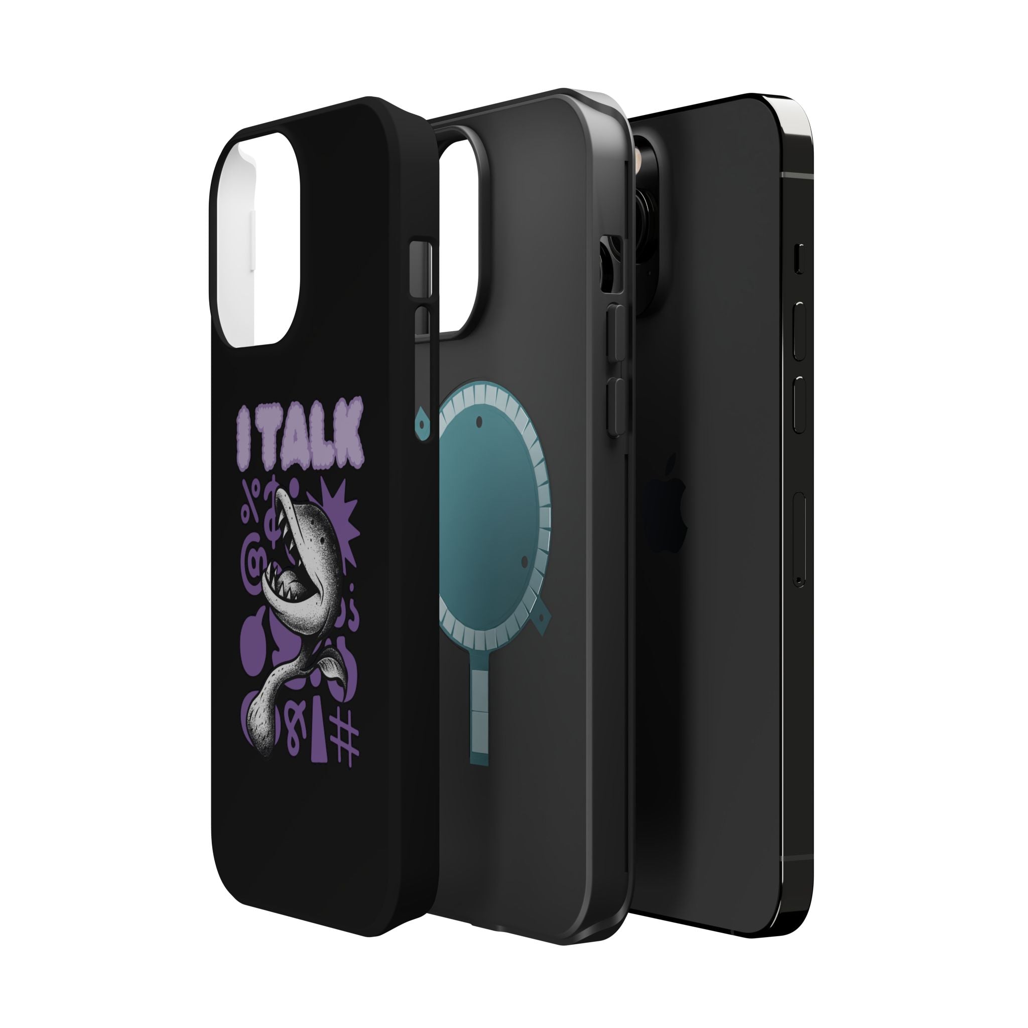 Phone Case — "I TALK" Graphic Magnetic Impact-Resistant Case