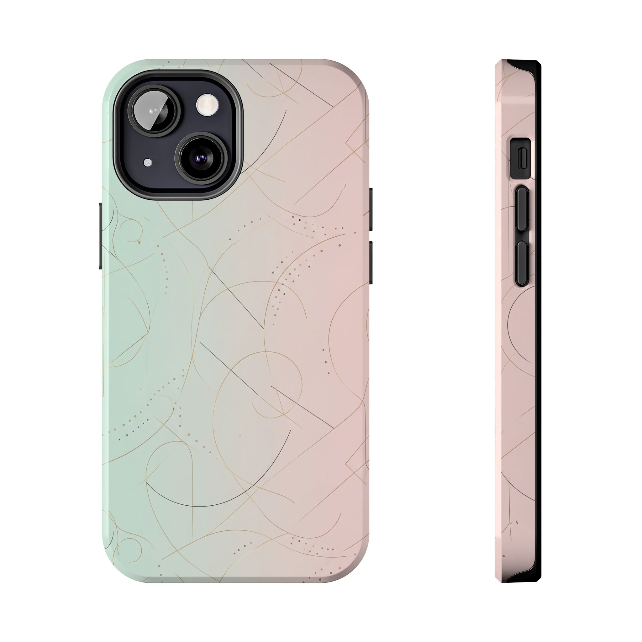 Pastel Swirl Tough Phone Case — Protective Gradient Phone Cover