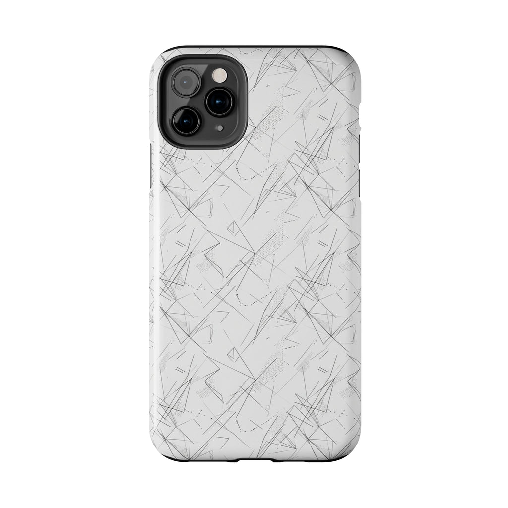 Marble Scratch Pattern Tough Phone Case — Protective iPhone Cover