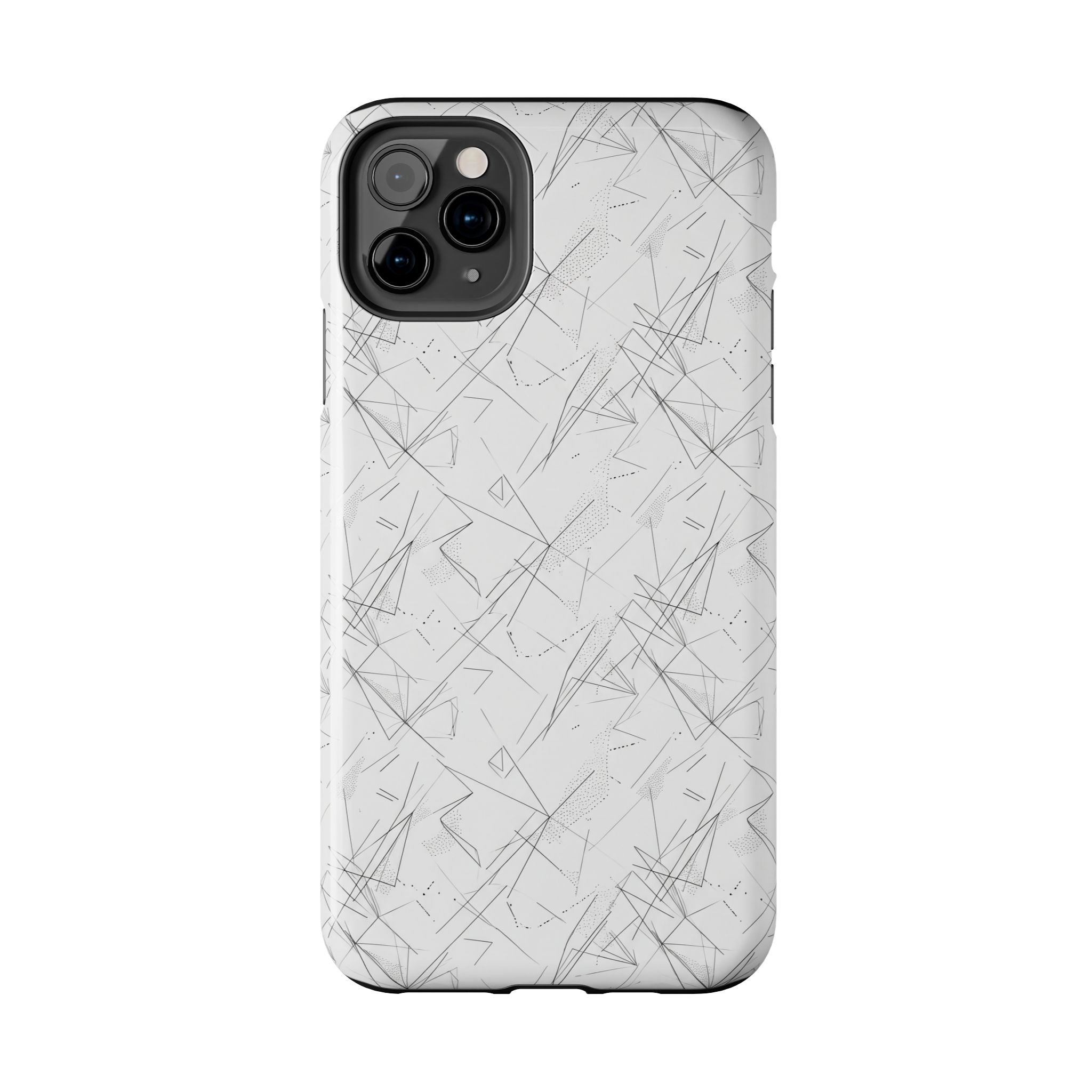 Marble Scratch Pattern Tough Phone Case — Protective iPhone Cover