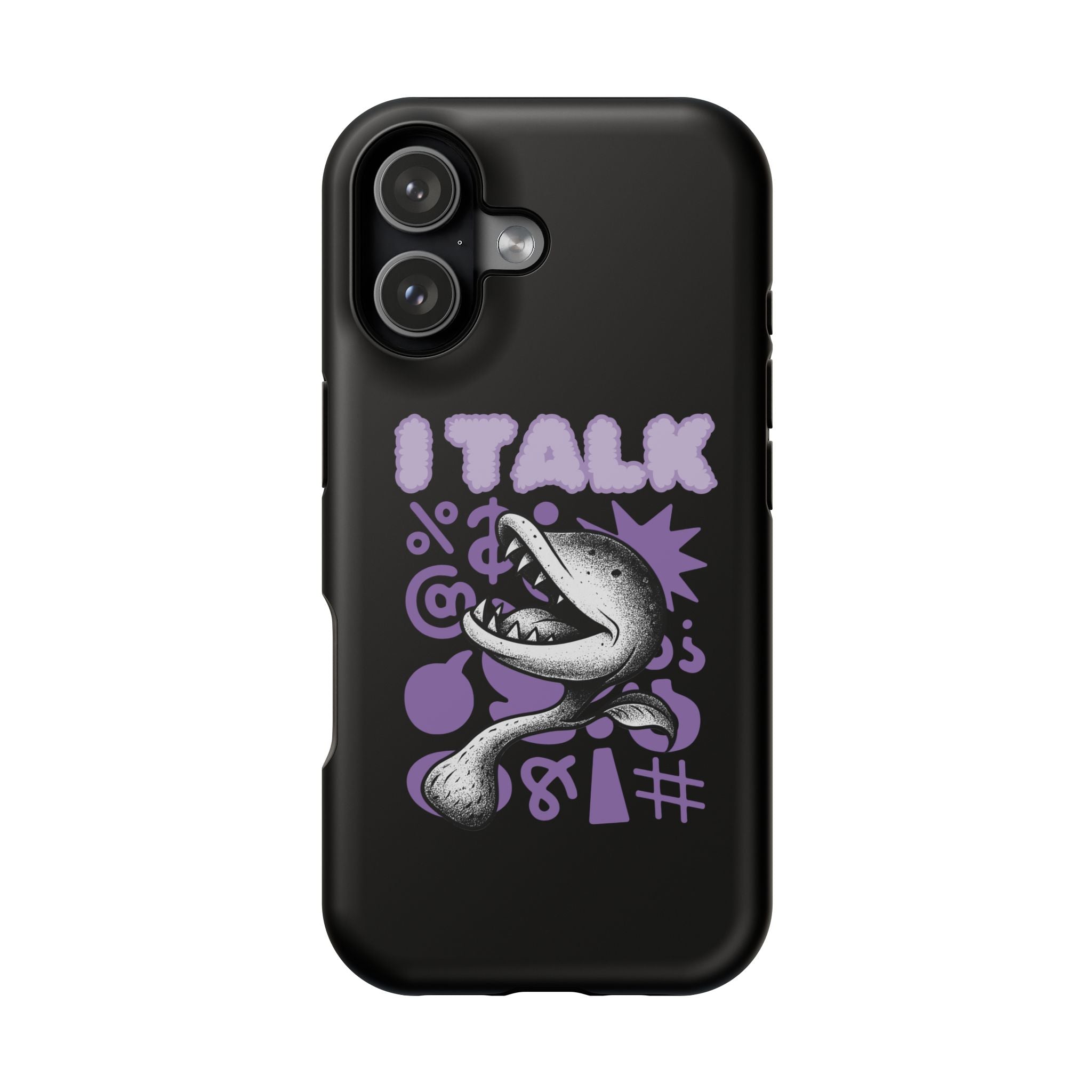 Phone Case — "I TALK" Graphic Magnetic Impact-Resistant Case