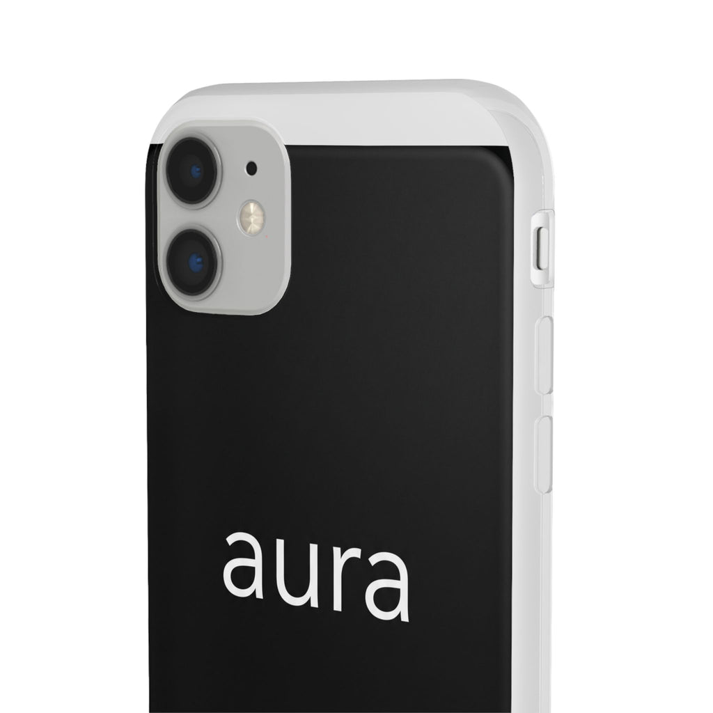Aura Black Minimalist Phone Case