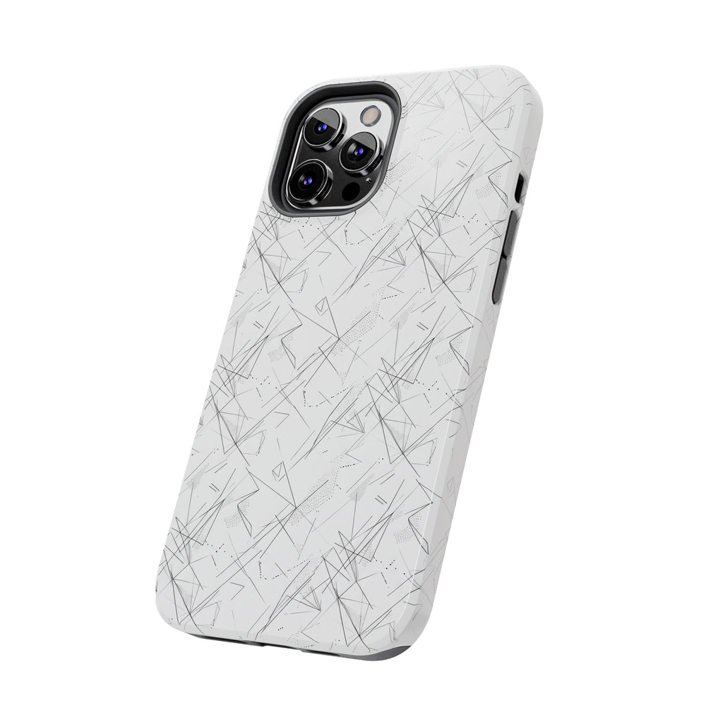 Marble Scratch Pattern Tough Phone Case — Protective iPhone Cover