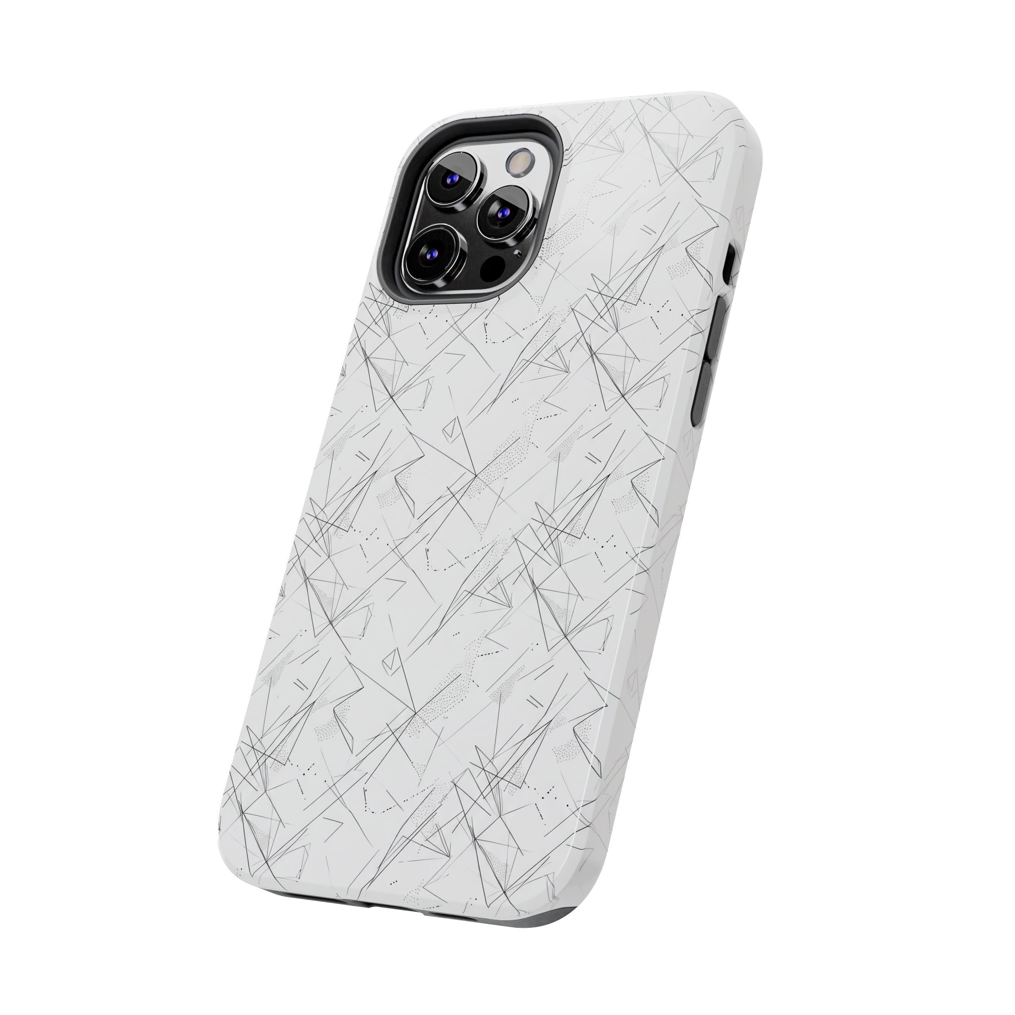 Marble Scratch Pattern Tough Phone Case — Protective iPhone Cover