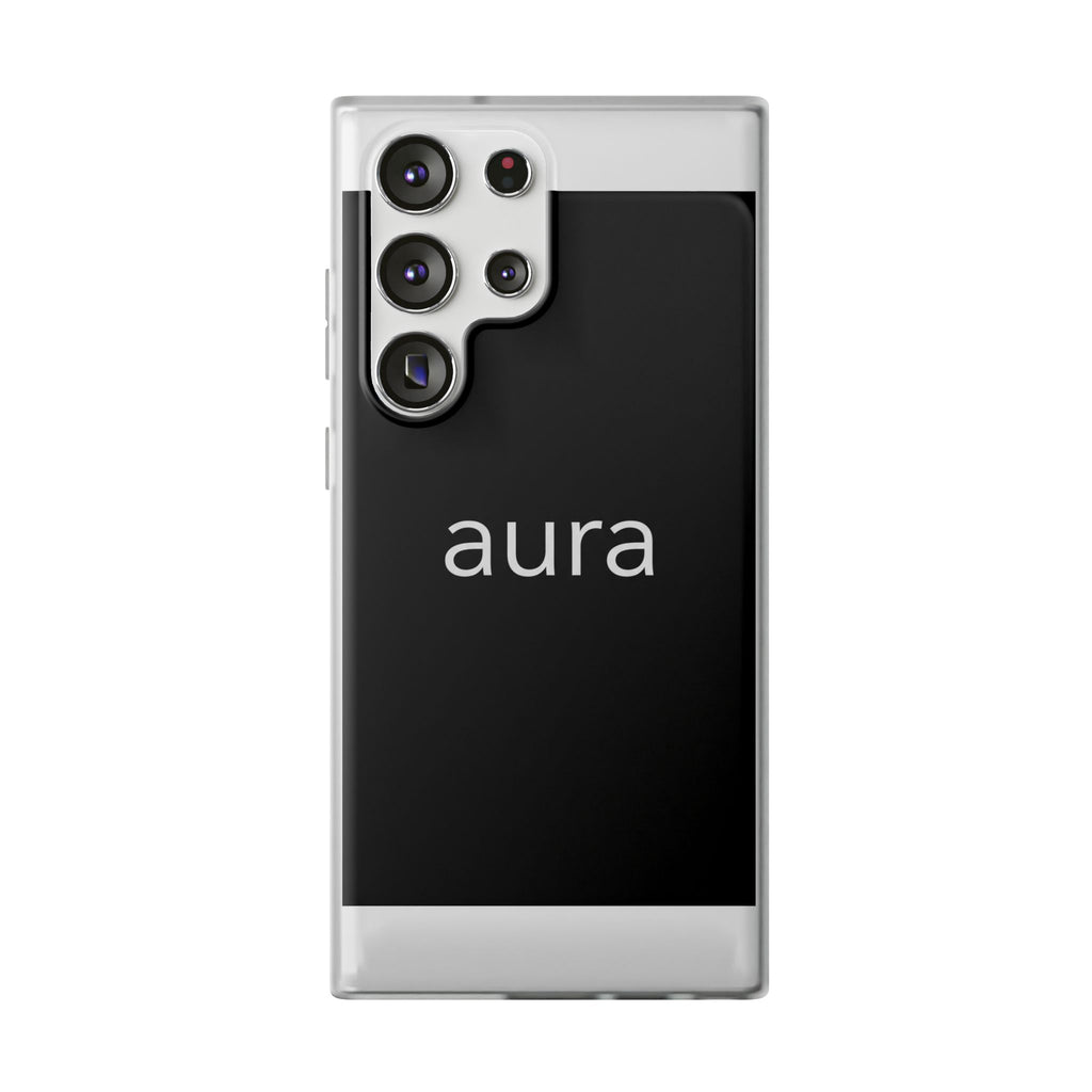 Aura Black Minimalist Phone Case