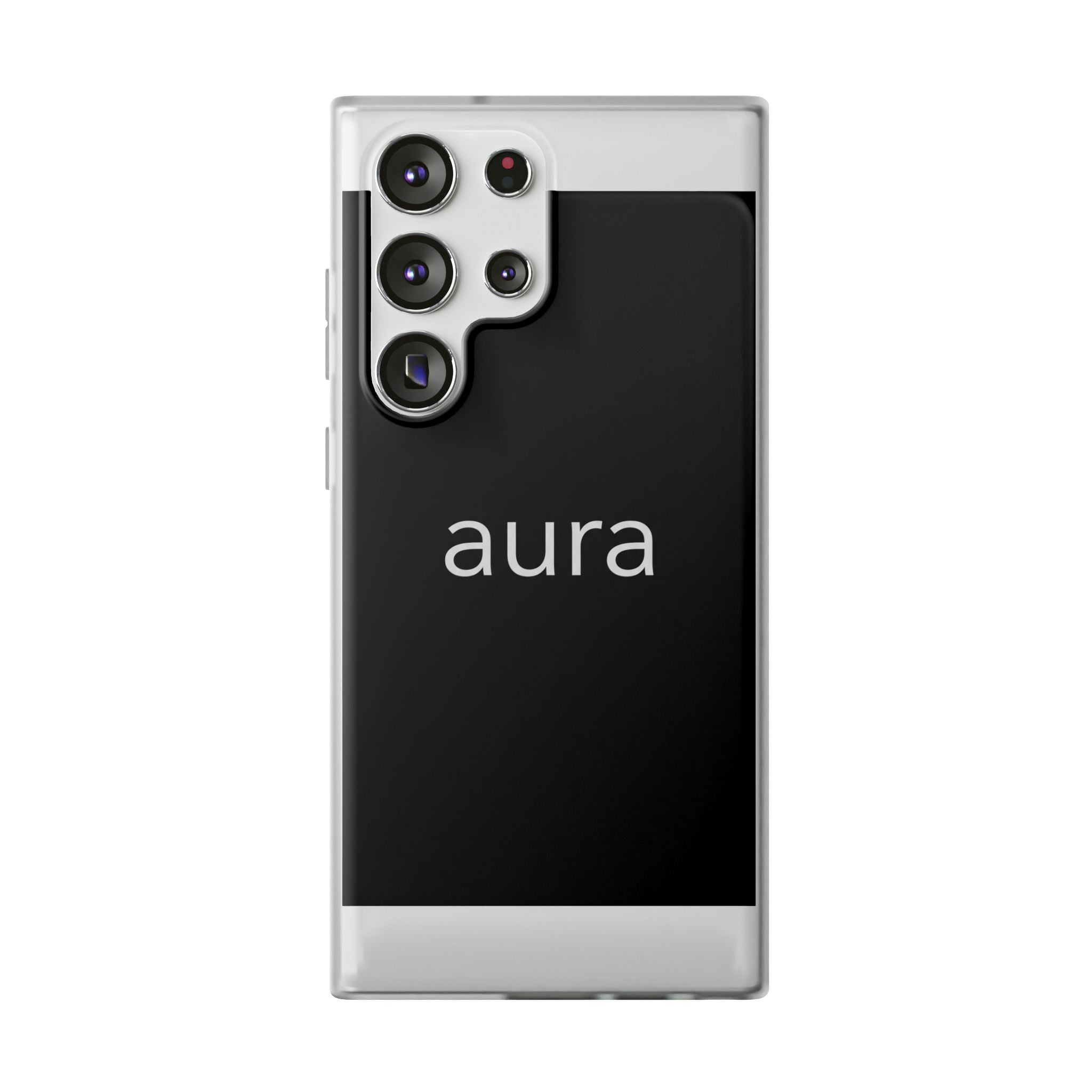 Aura Black Minimalist Phone Case