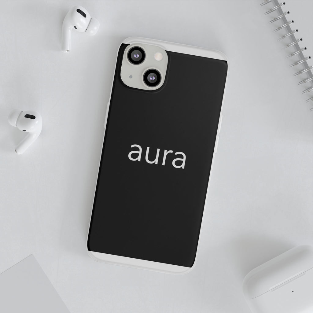 Aura Black Minimalist Phone Case