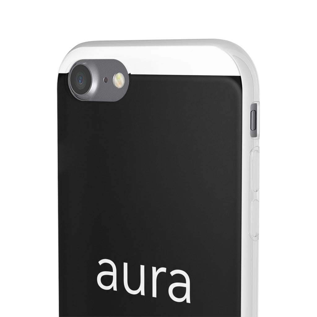 Aura Black Minimalist Phone Case