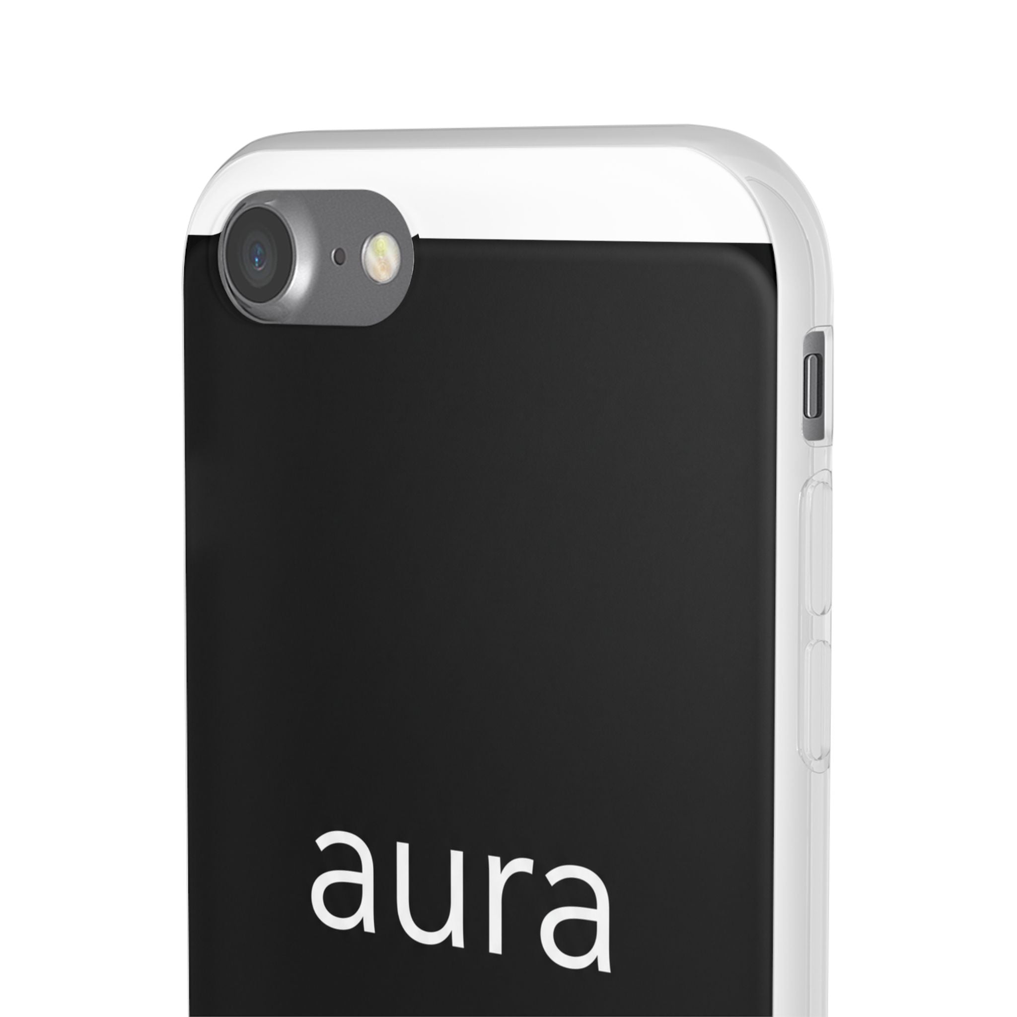 Aura Black Minimalist Phone Case