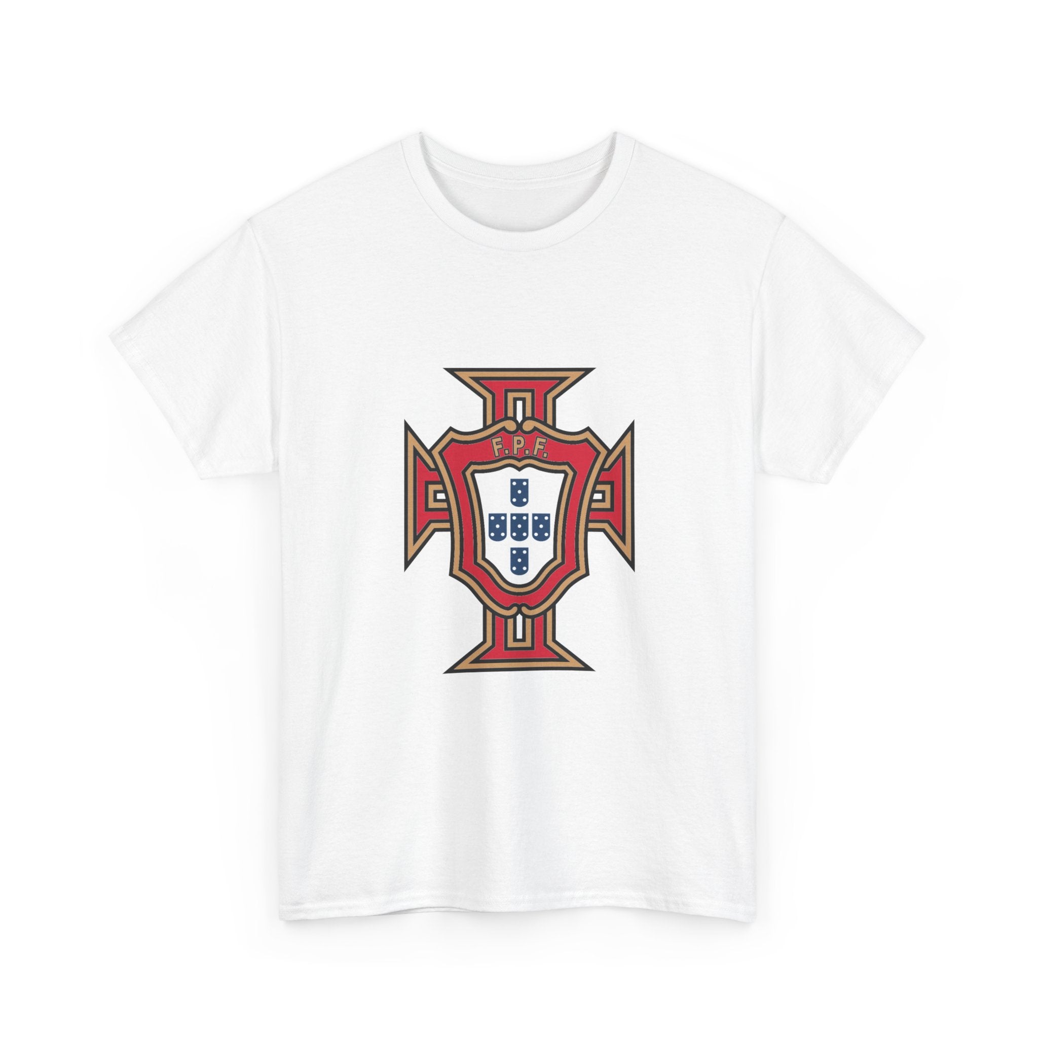 Portugal Cross Emblem T‑Shirt — Portuguese Shield Crest Tee