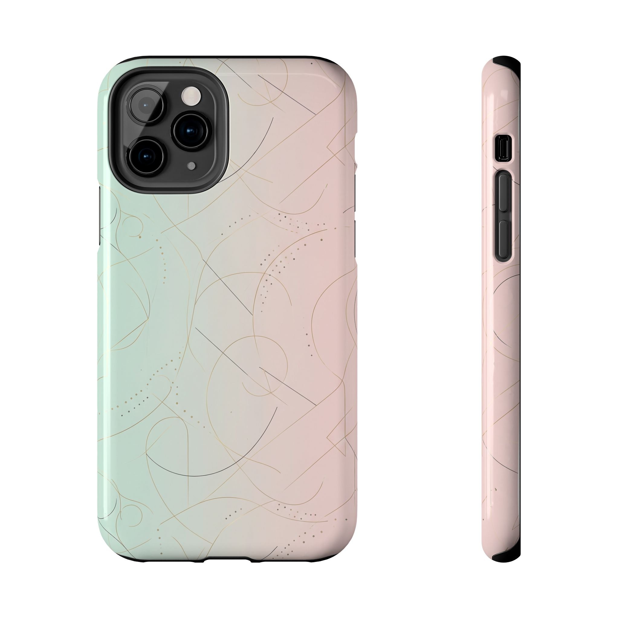 Pastel Swirl Tough Phone Case — Protective Gradient Phone Cover
