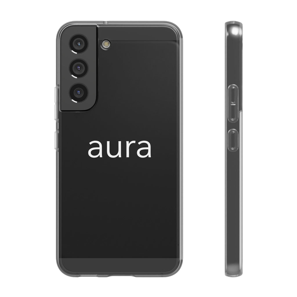 Aura Black Minimalist Phone Case