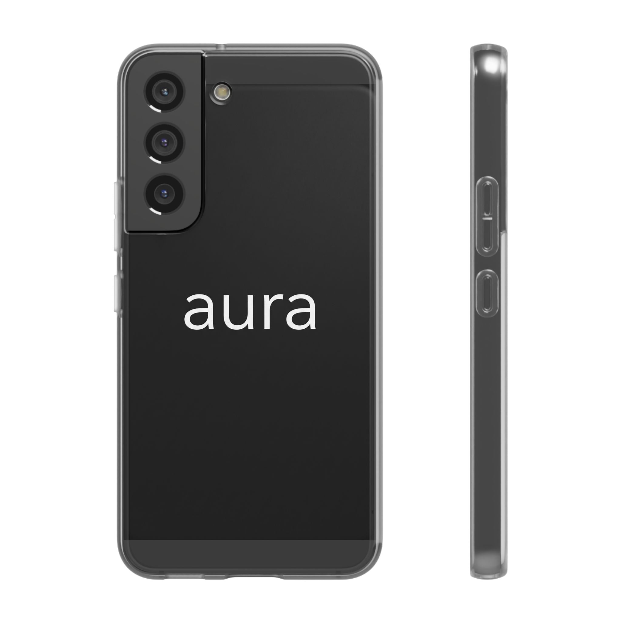 Aura Black Minimalist Phone Case