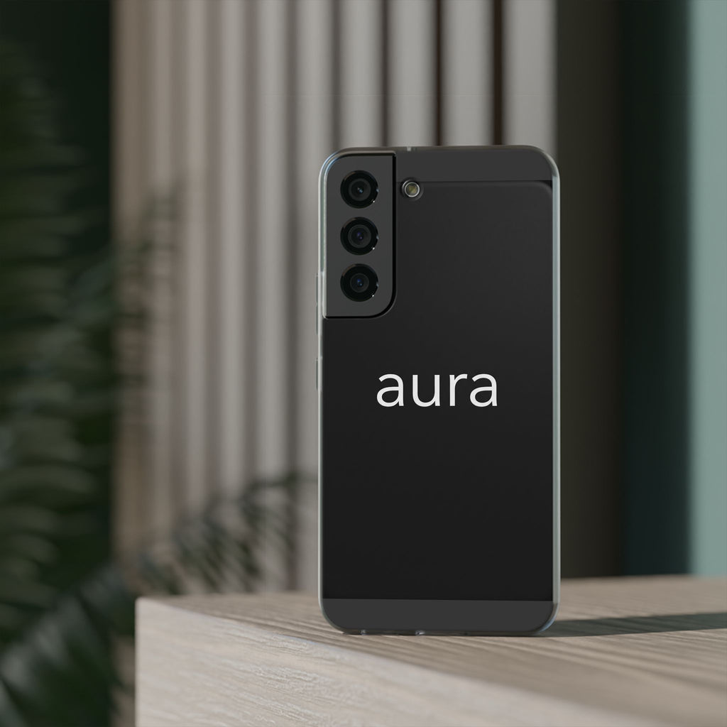 Aura Black Minimalist Phone Case