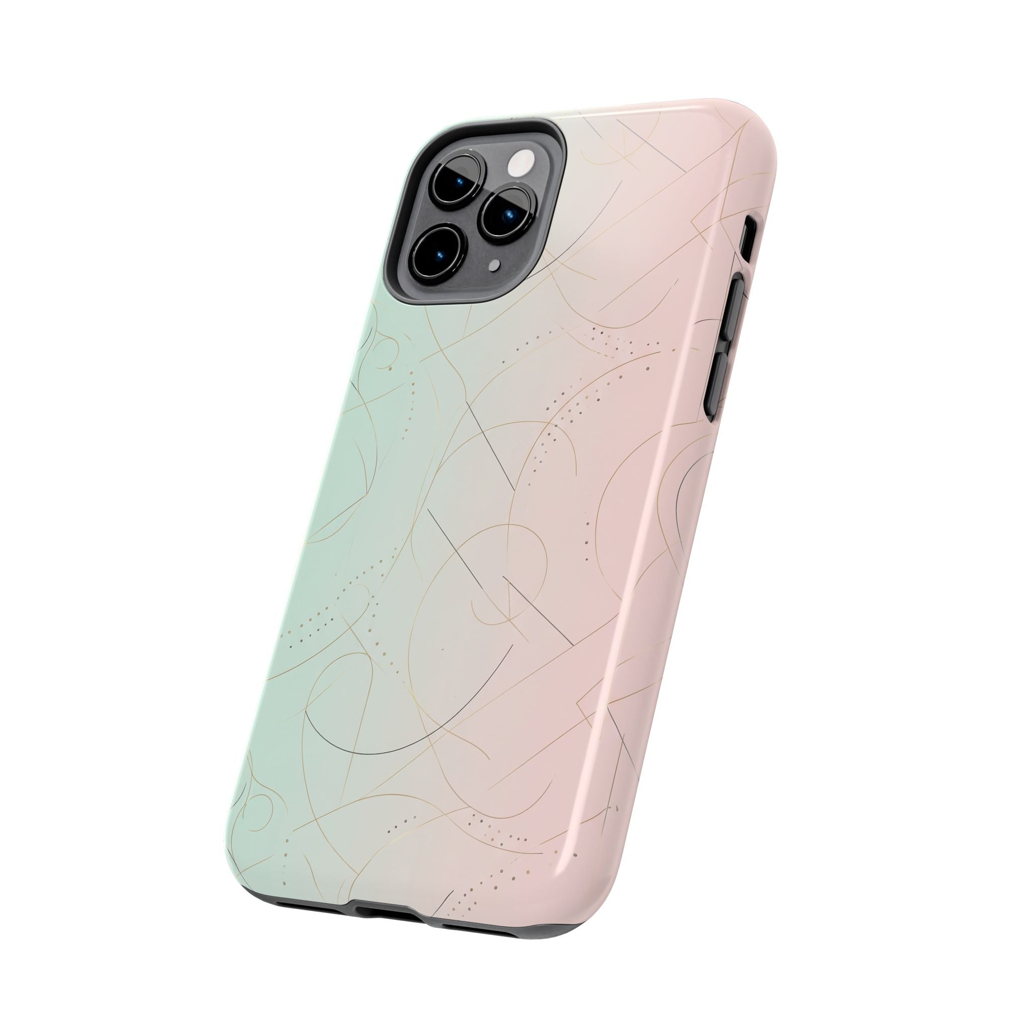 Pastel Swirl Tough Phone Case — Protective Gradient Phone Cover