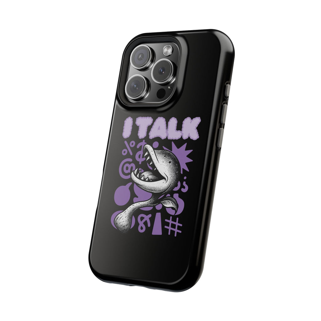 Phone Case — "I TALK" Graphic Magnetic Impact-Resistant Case
