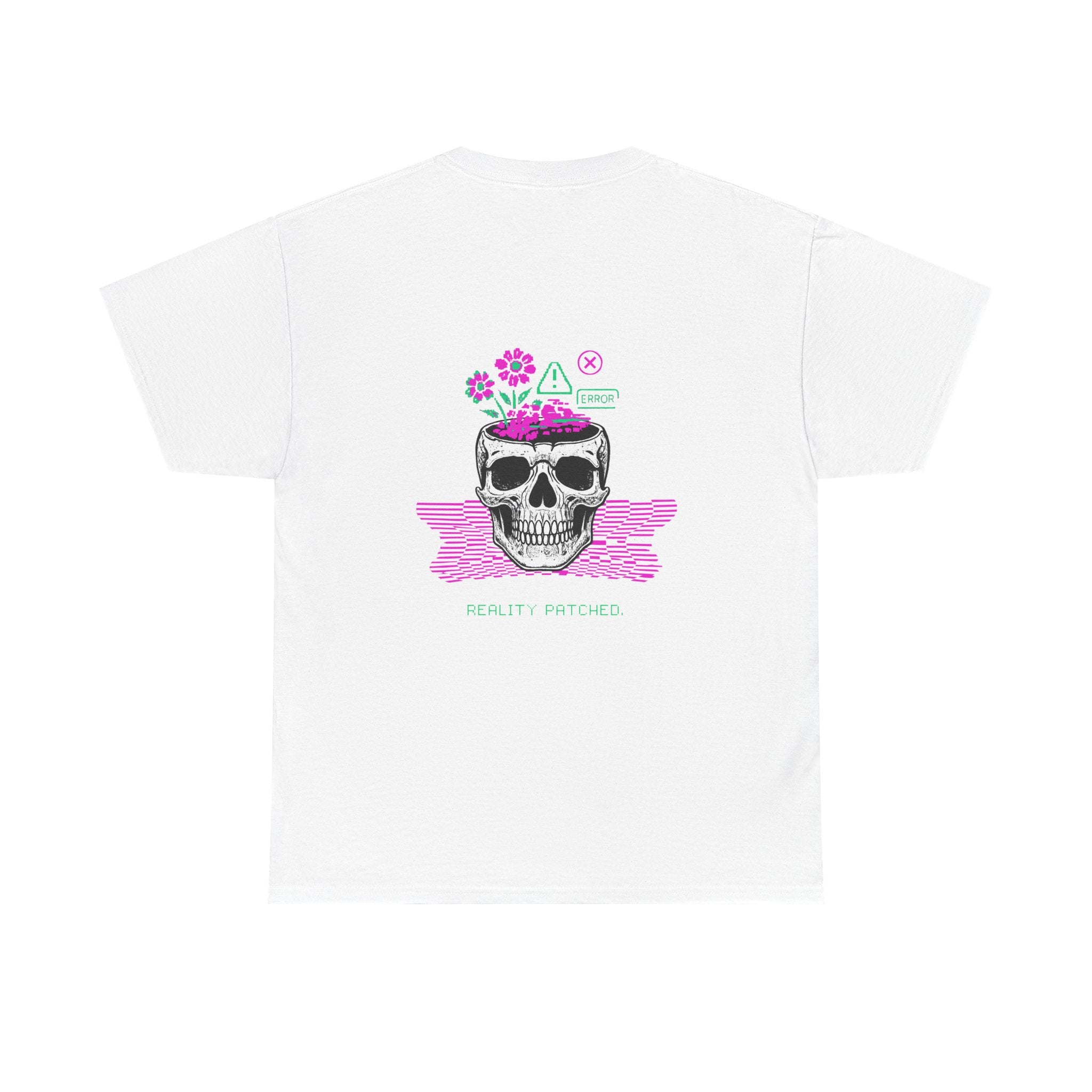 Skull Garden T-Shirt — Floral Skull "Heart Matters" Graphic Tee