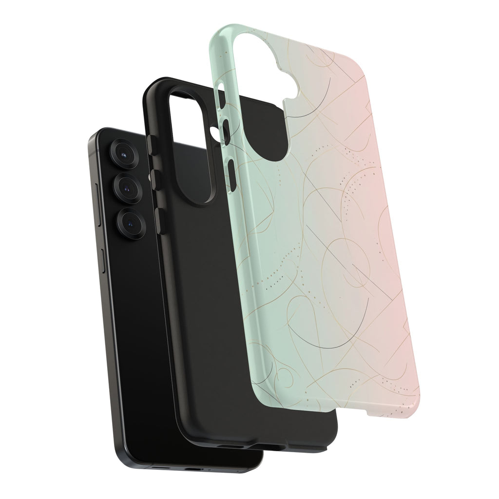 Pastel Swirl Tough Phone Case — Protective Gradient Phone Cover