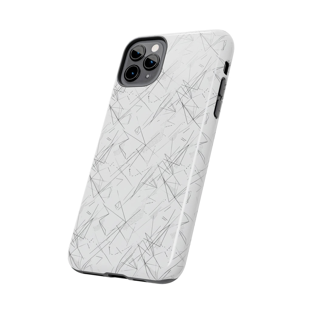 Marble Scratch Pattern Tough Phone Case — Protective iPhone Cover