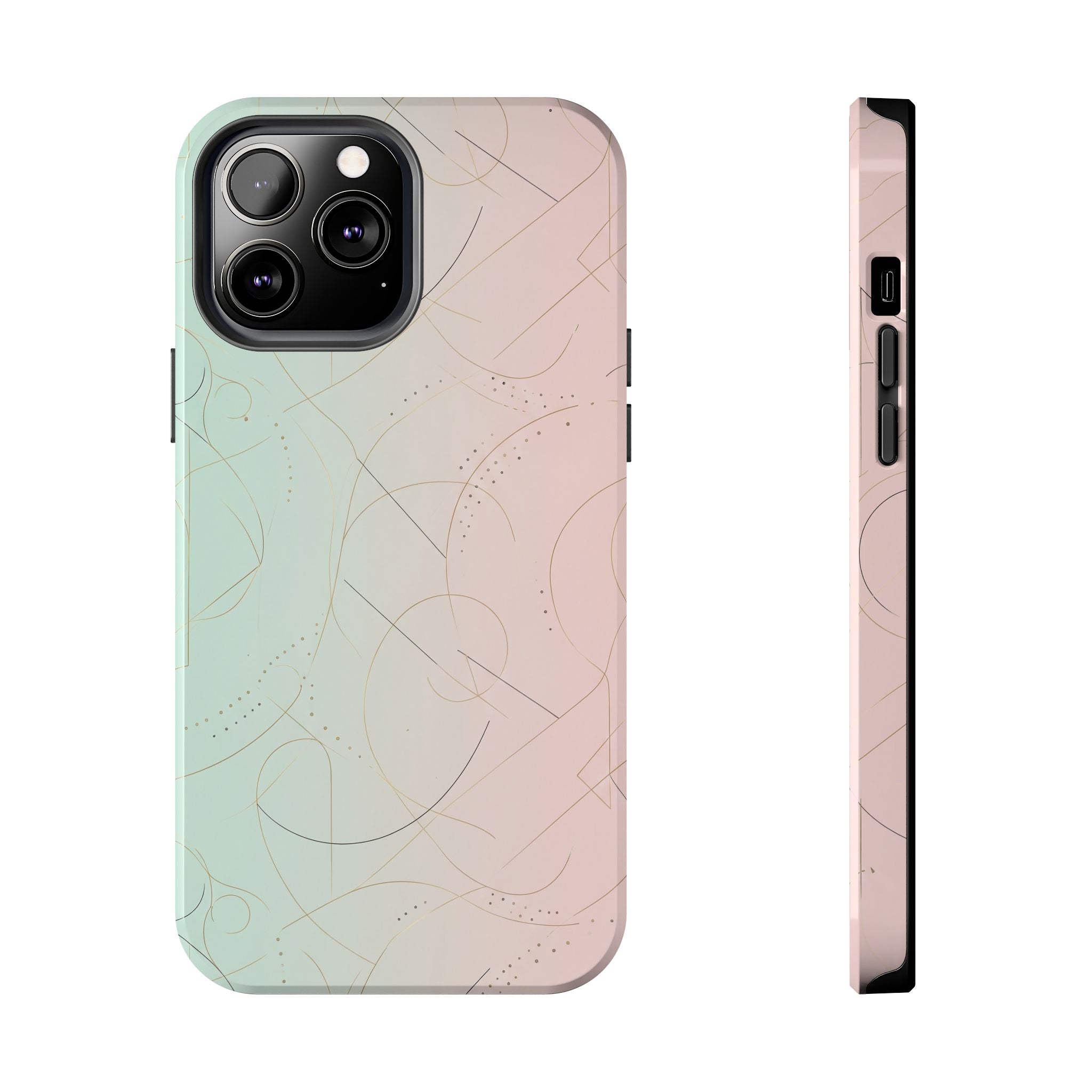 Pastel Swirl Tough Phone Case — Protective Gradient Phone Cover
