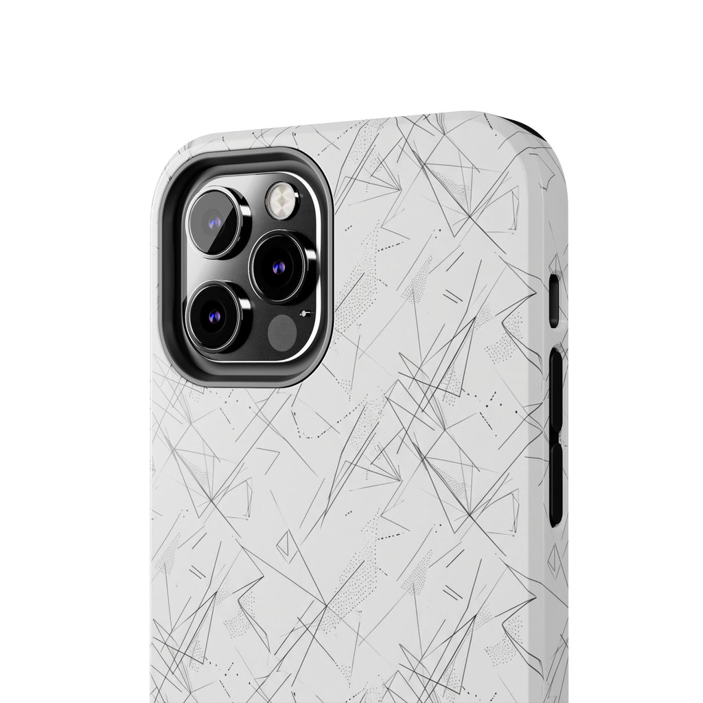 Marble Scratch Pattern Tough Phone Case — Protective iPhone Cover