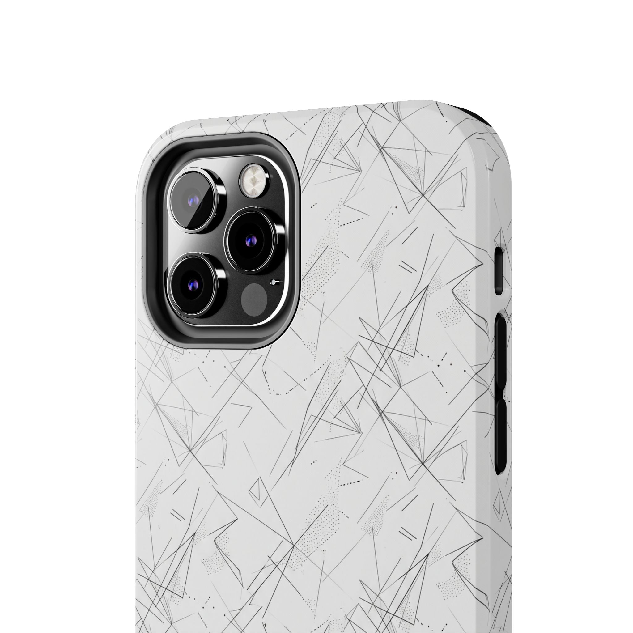 Marble Scratch Pattern Tough Phone Case — Protective iPhone Cover