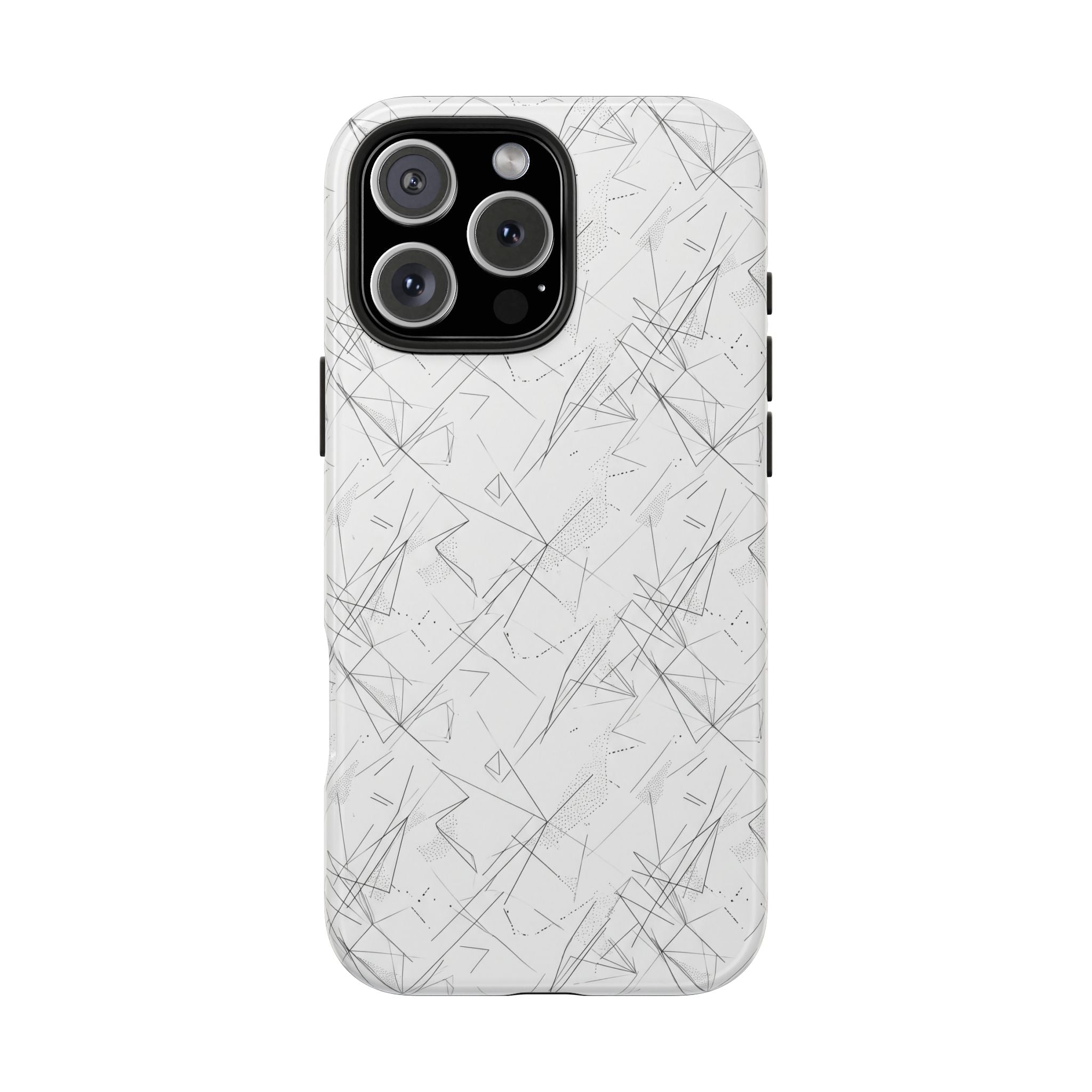 Marble Scratch Pattern Tough Phone Case — Protective iPhone Cover