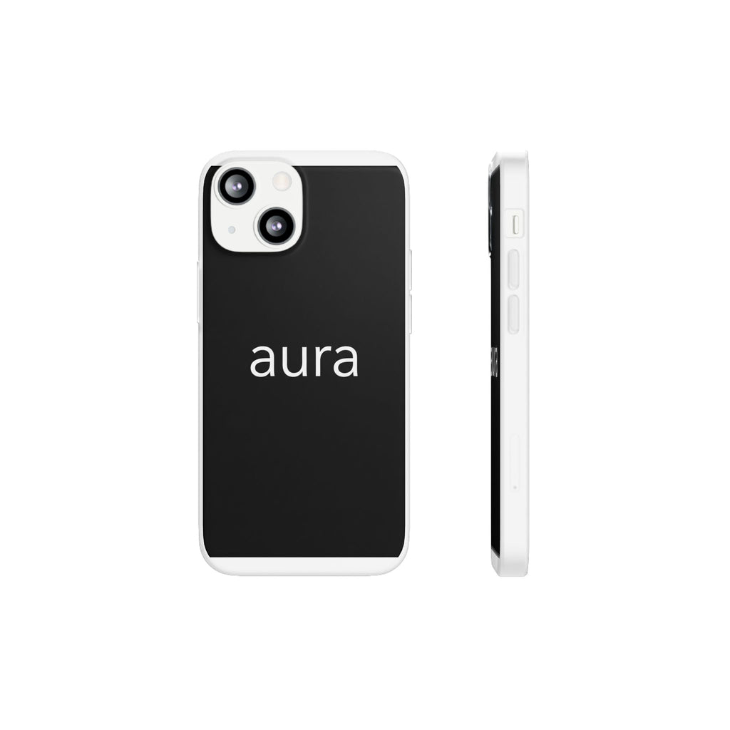 Aura Black Minimalist Phone Case