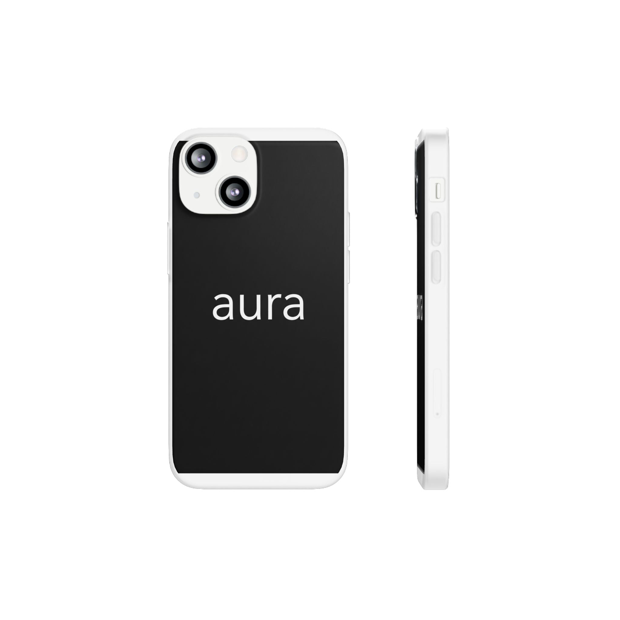Aura Black Minimalist Phone Case