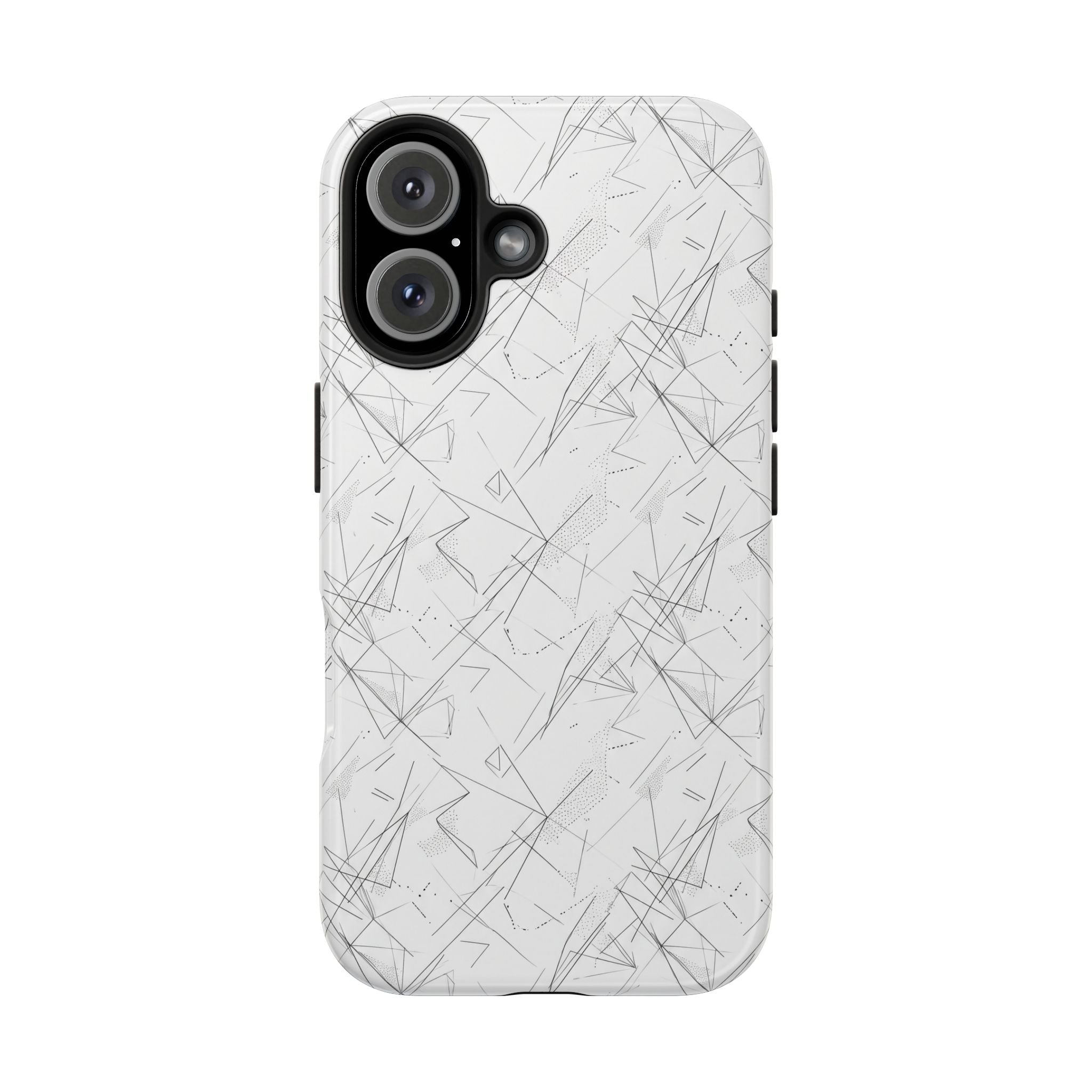 Marble Scratch Pattern Tough Phone Case — Protective iPhone Cover