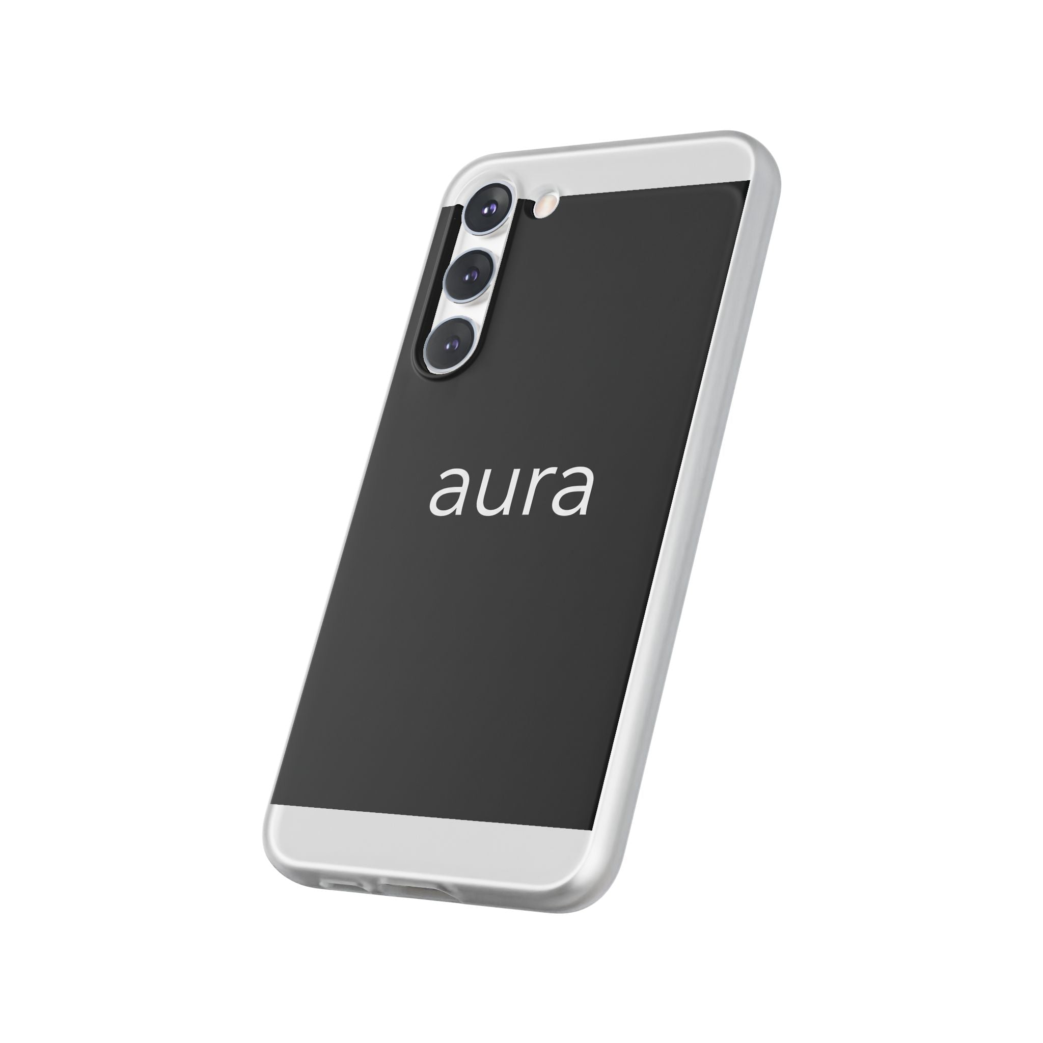 Aura Black Minimalist Phone Case