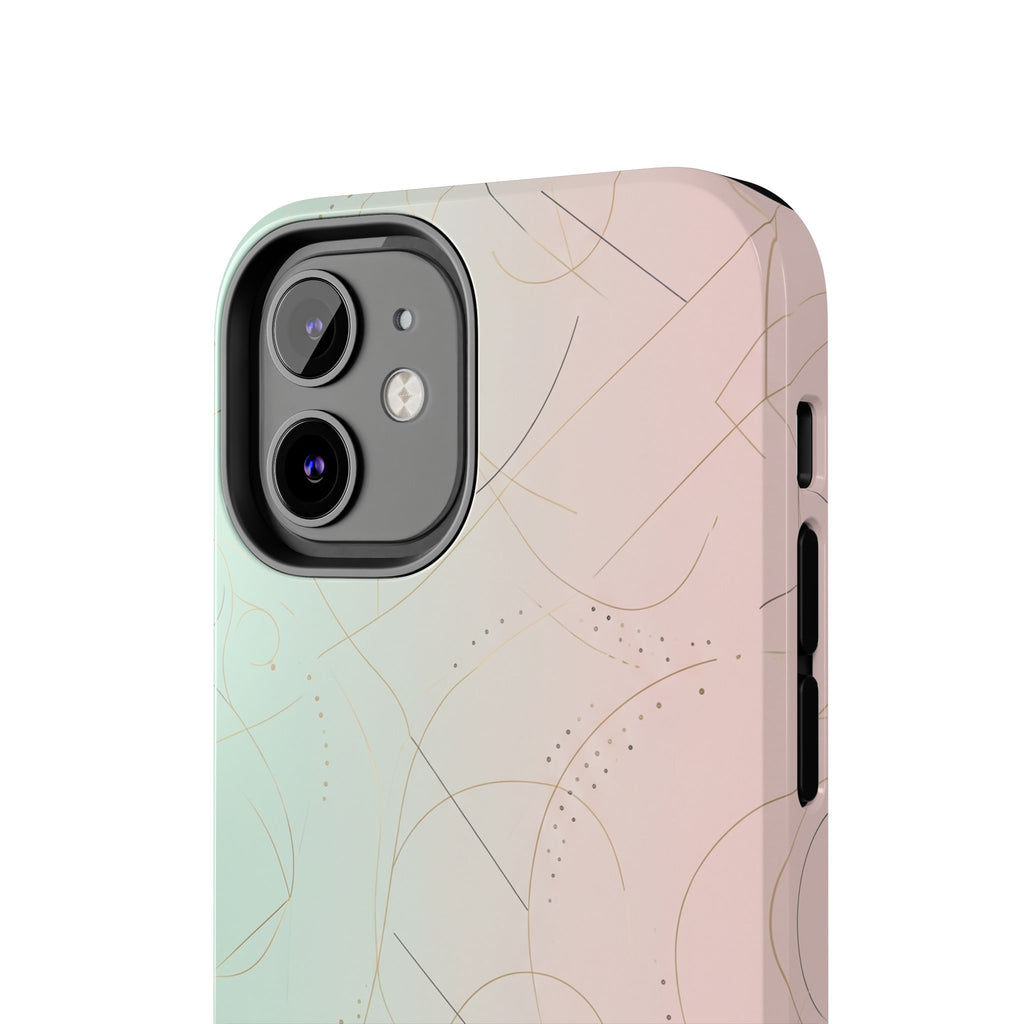 Pastel Swirl Tough Phone Case — Protective Gradient Phone Cover