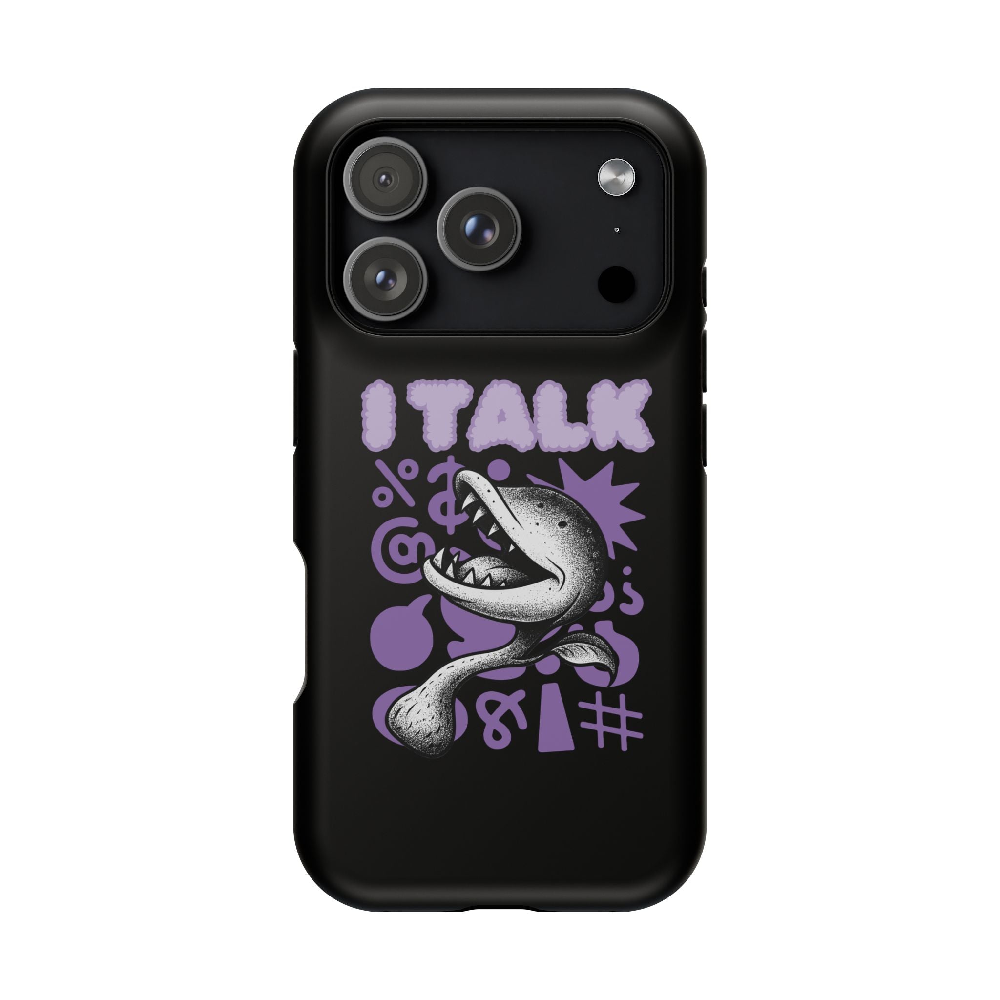 Phone Case — "I TALK" Graphic Magnetic Impact-Resistant Case