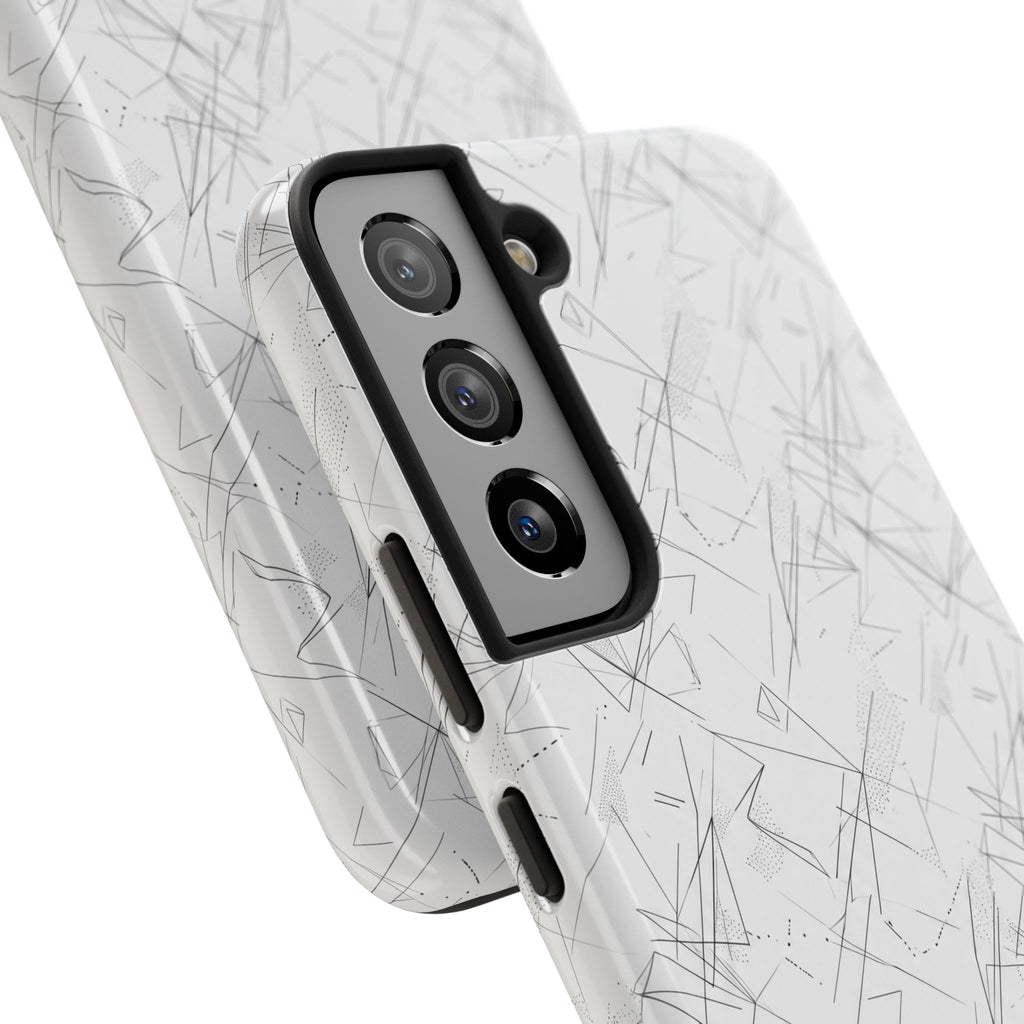 Marble Scratch Pattern Tough Phone Case — Protective iPhone Cover