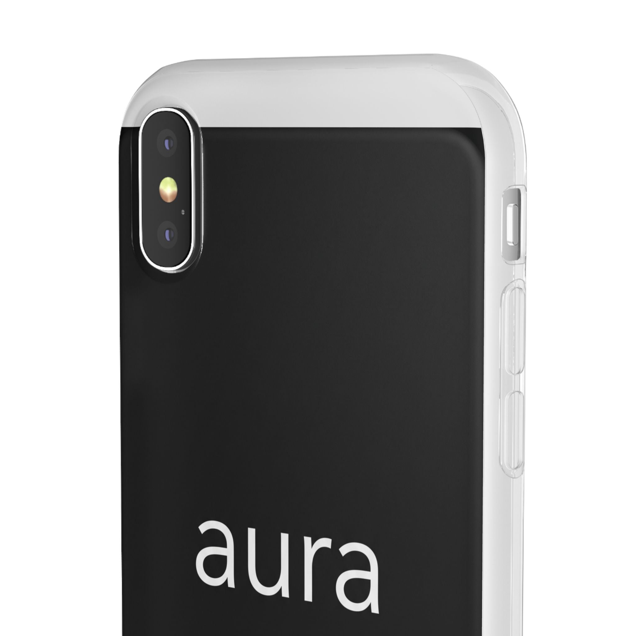 Aura Black Minimalist Phone Case