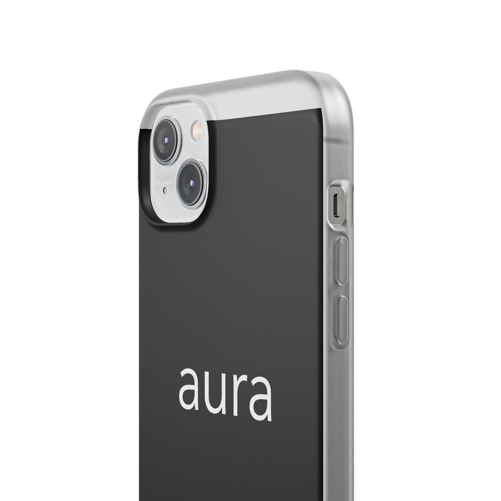 Aura Black Minimalist Phone Case