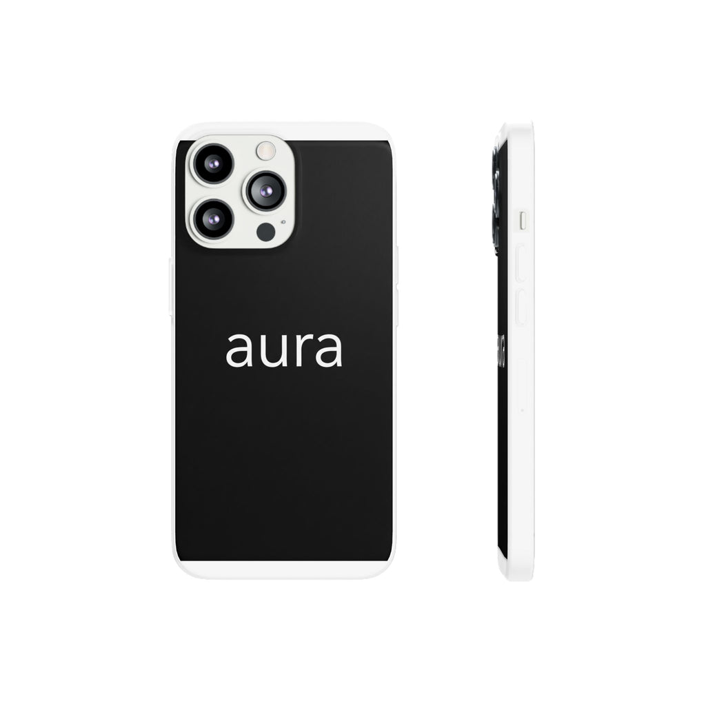 Aura Black Minimalist Phone Case