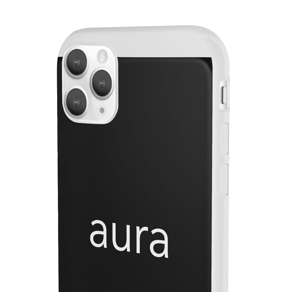 Aura Black Minimalist Phone Case