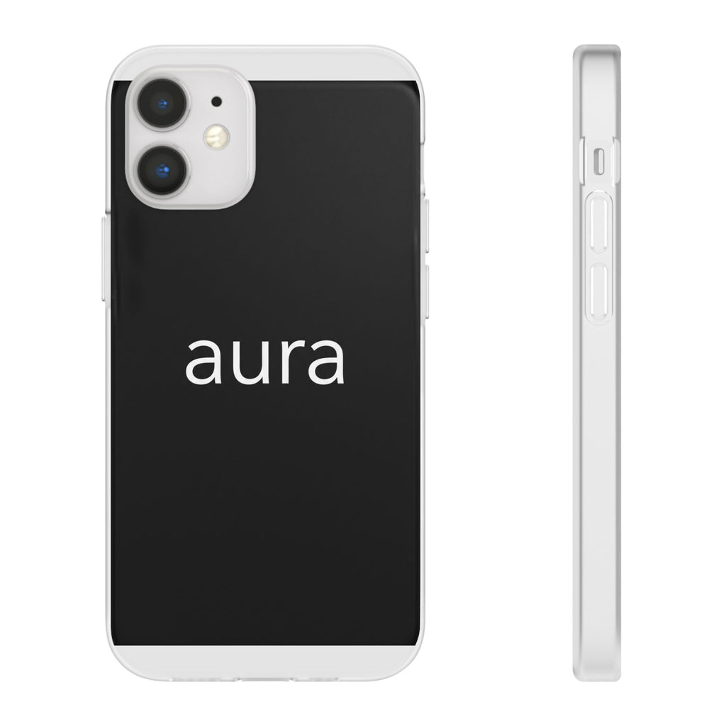 Aura Black Minimalist Phone Case