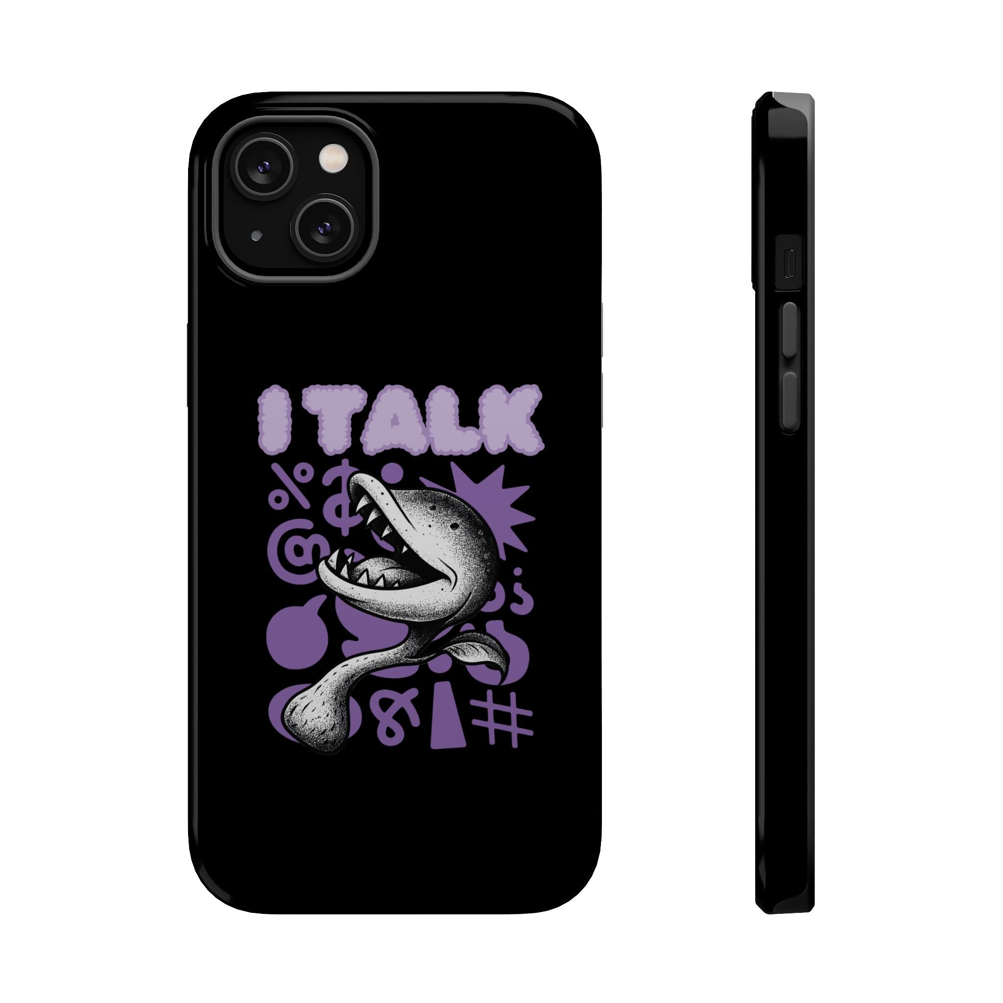 Phone Case — "I TALK" Graphic Magnetic Impact-Resistant Case