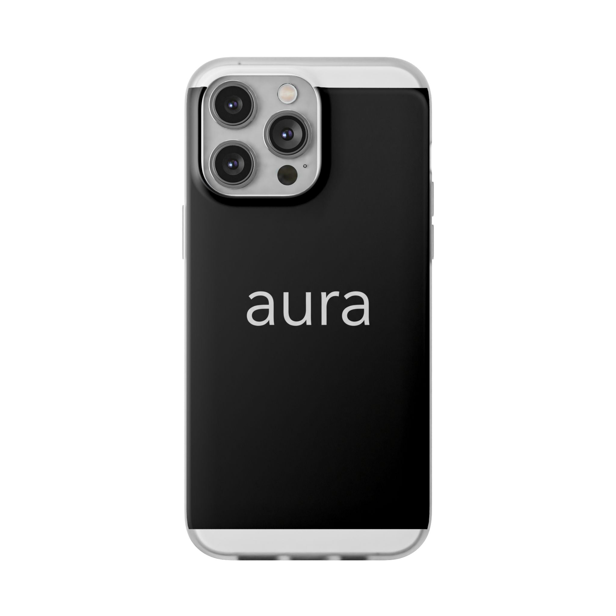Aura Black Minimalist Phone Case